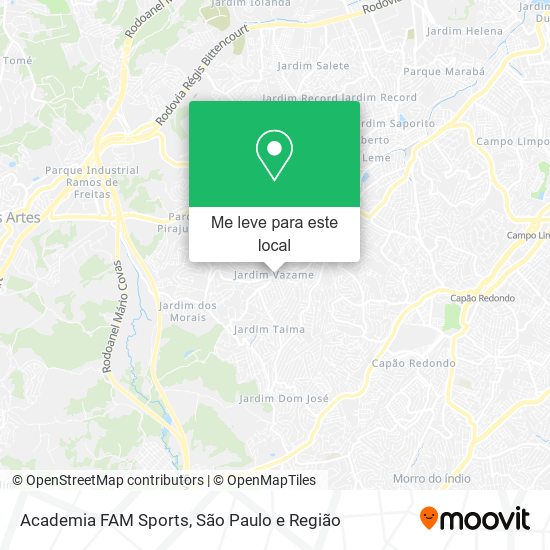 Academia FAM Sports mapa