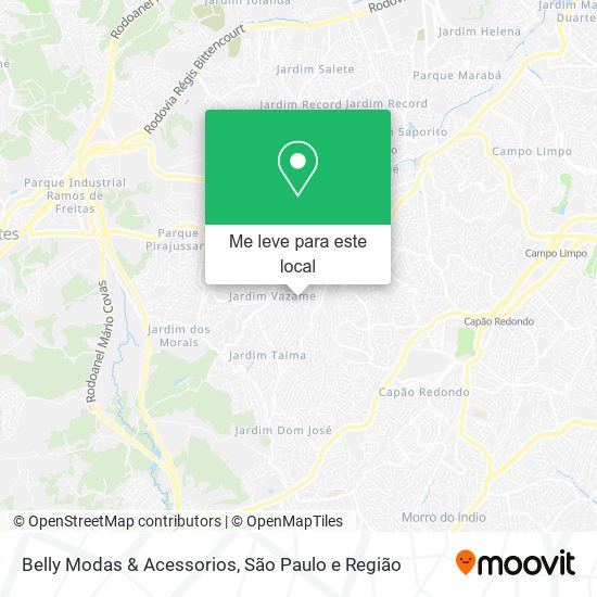 Belly Modas & Acessorios mapa