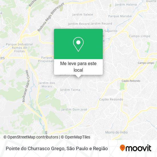 Pointe do Churrasco Grego mapa