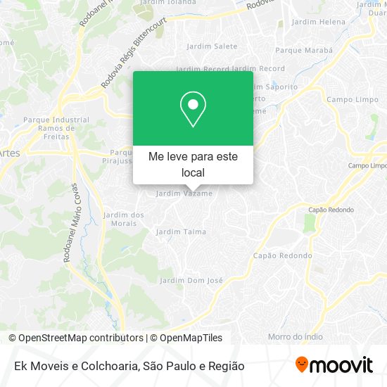 Ek Moveis e Colchoaria mapa
