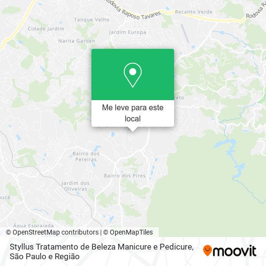Styllus Tratamento de Beleza Manicure e Pedicure mapa