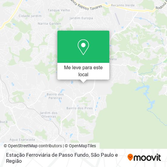 Estação Ferroviária de Passo Fundo mapa