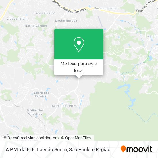 A.P.M. da E. E. Laercio Surim mapa