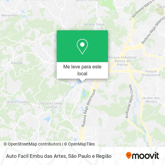 Auto Facil Embu das Artes mapa