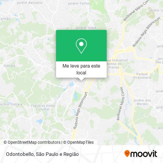 Odontobello mapa