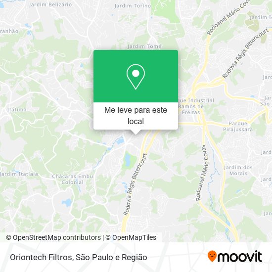 Oriontech Filtros mapa