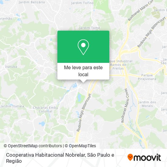 Cooperativa Habitacional Nobrelar mapa