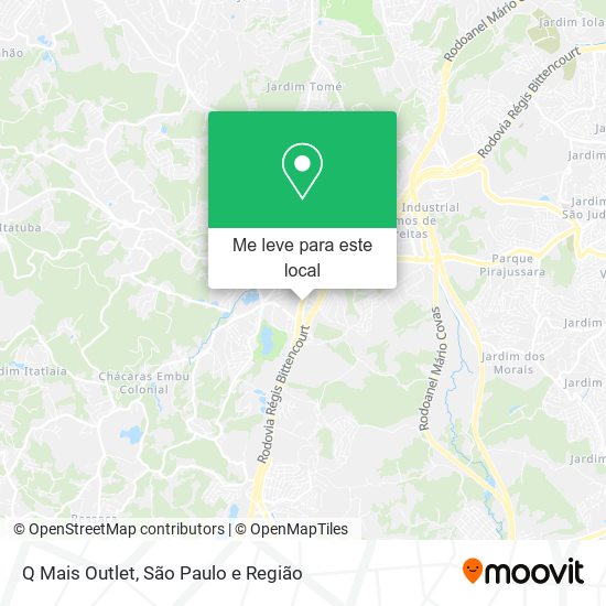 Q Mais Outlet mapa
