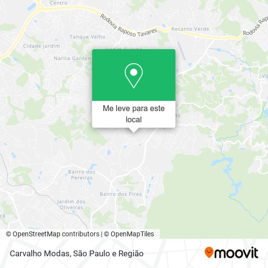 Carvalho Modas mapa