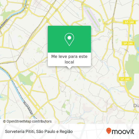 Sorveteria Pititi, Rua Másculo, 120 Cidade Ademar São Paulo-SP 04651-130 mapa