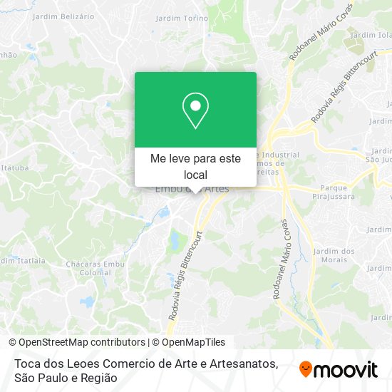 Toca dos Leoes Comercio de Arte e Artesanatos mapa