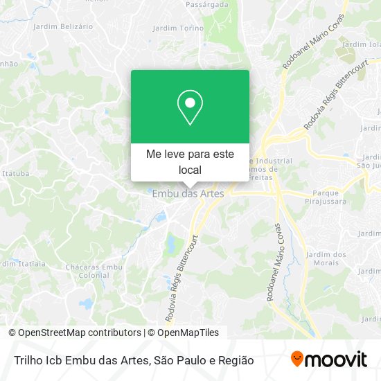 Trilho Icb Embu das Artes mapa
