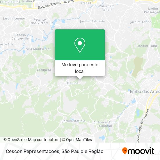 Cescon Representacoes mapa