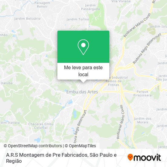 A.R.S Montagem de Pre Fabricados mapa