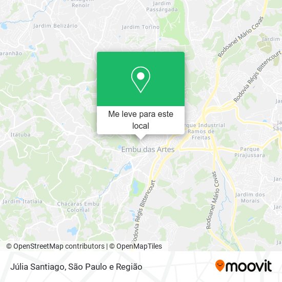 Júlia Santiago mapa