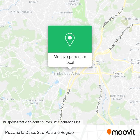 Pizzaria la Casa mapa