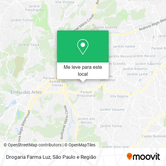 Drogaria Farma Luz mapa