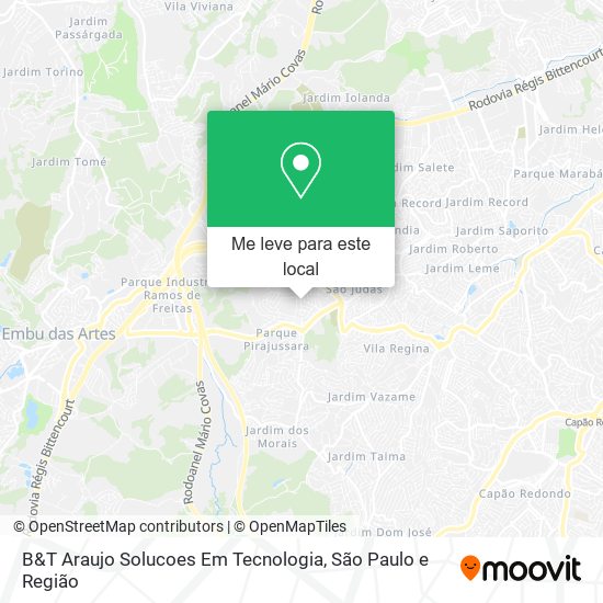 B&T Araujo Solucoes Em Tecnologia mapa