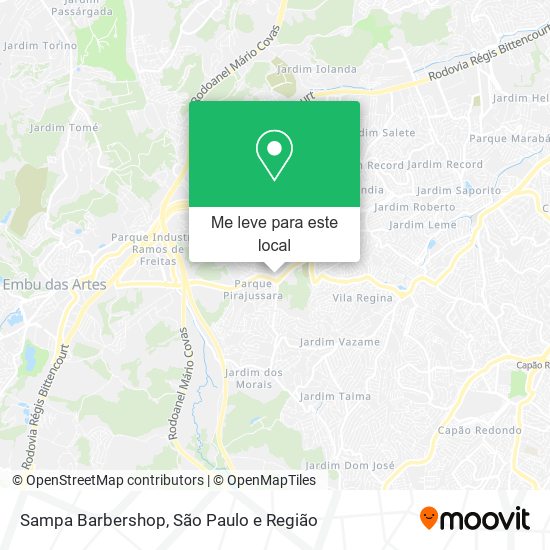 Sampa Barbershop mapa