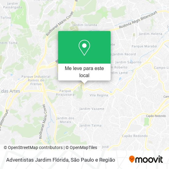 Adventistas Jardim Flórida mapa