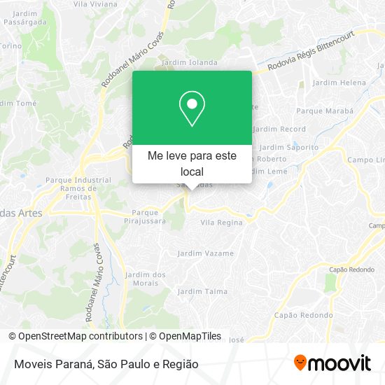 Moveis Paraná mapa