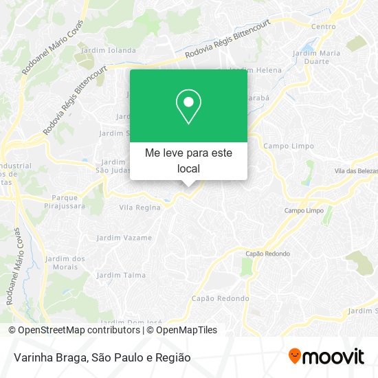 Varinha Braga mapa