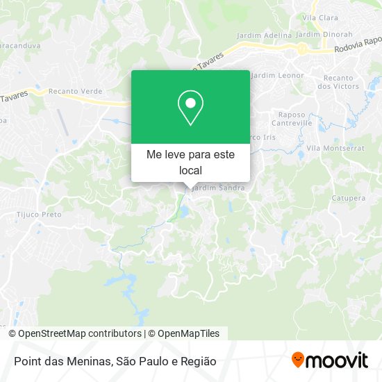 Point das Meninas mapa