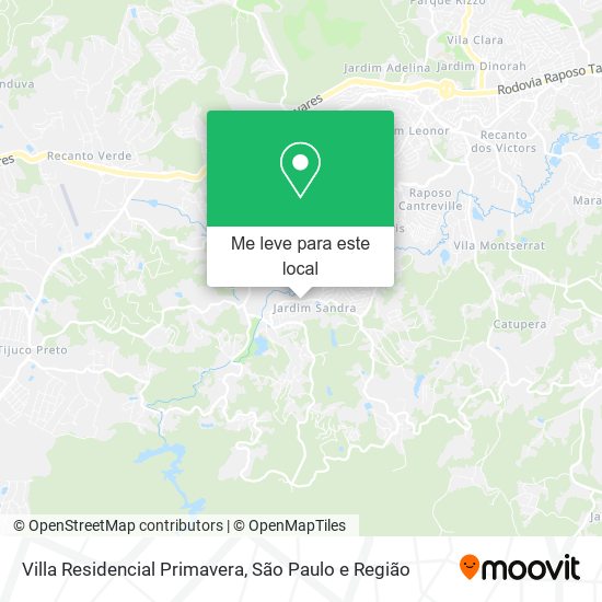 Villa Residencial Primavera mapa