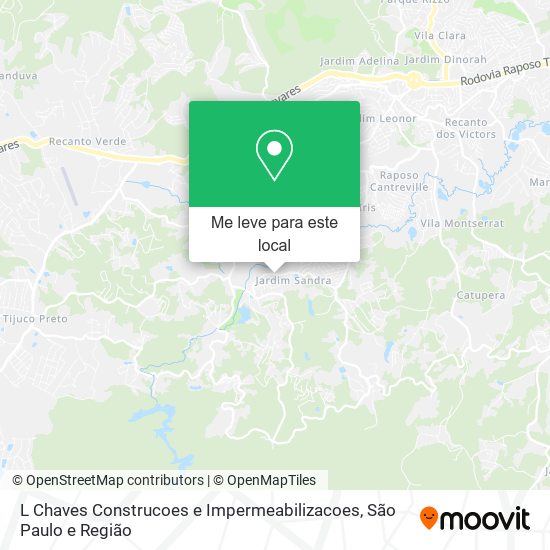 L Chaves Construcoes e Impermeabilizacoes mapa