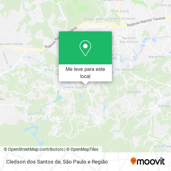 Cledson dos Santos de mapa