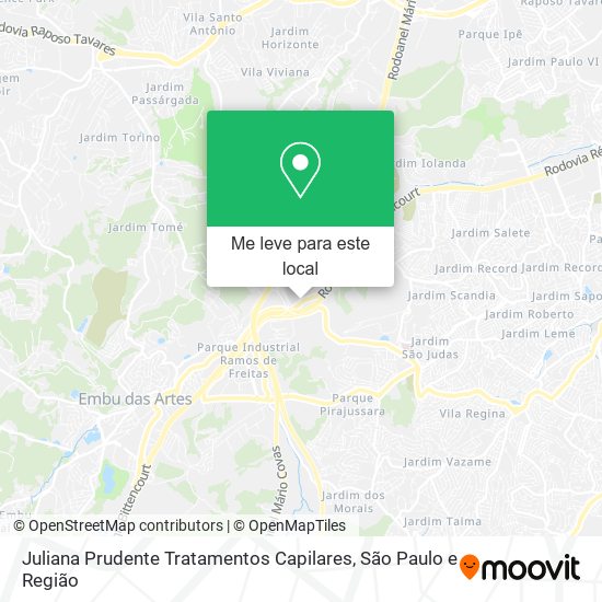 Juliana Prudente Tratamentos Capilares mapa