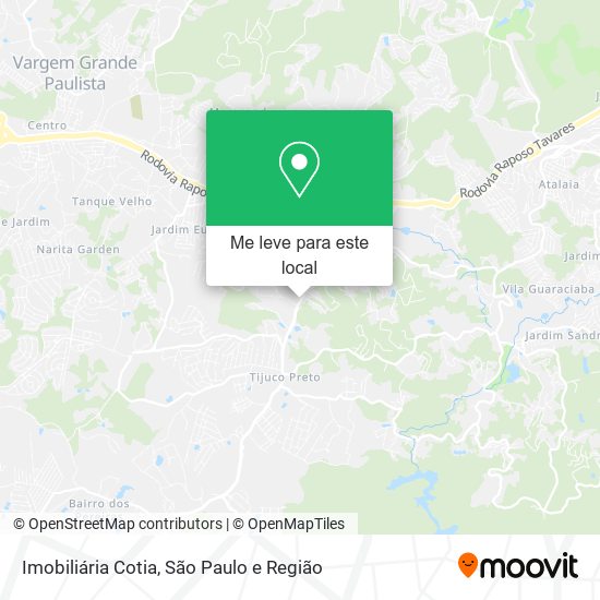 Imobiliária Cotia mapa