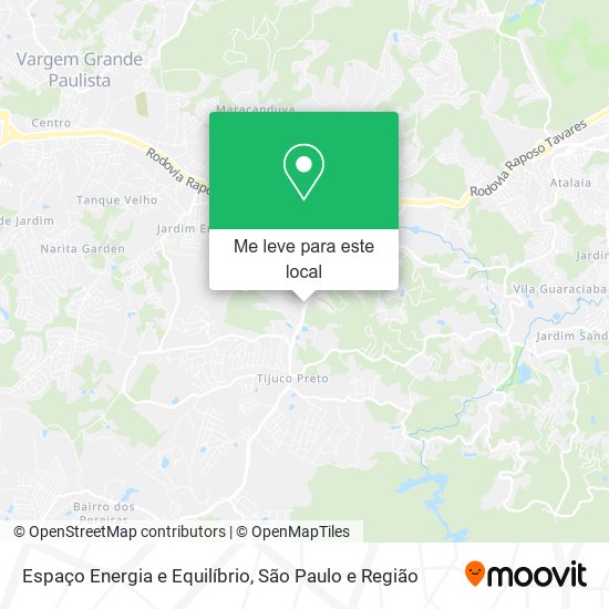 Espaço Energia e Equilíbrio mapa