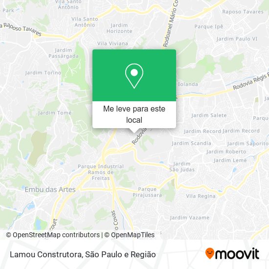 Lamou Construtora mapa