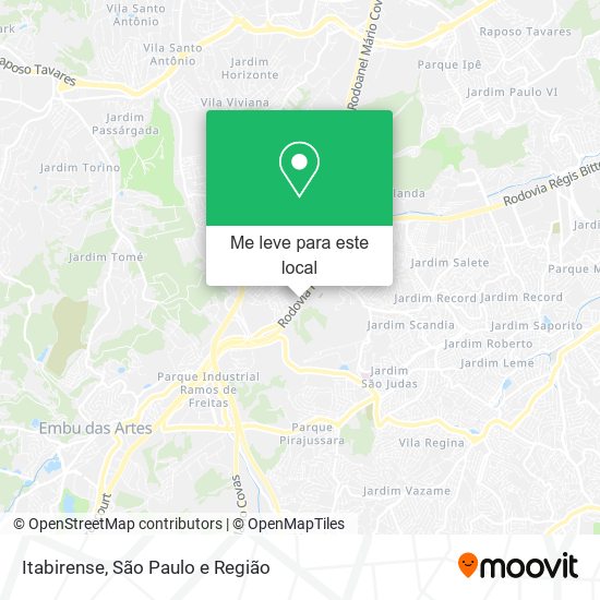 Itabirense mapa