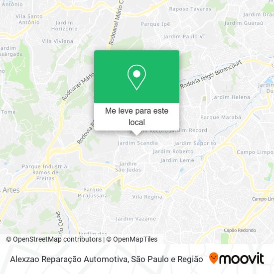 Alexzao Reparação Automotiva mapa