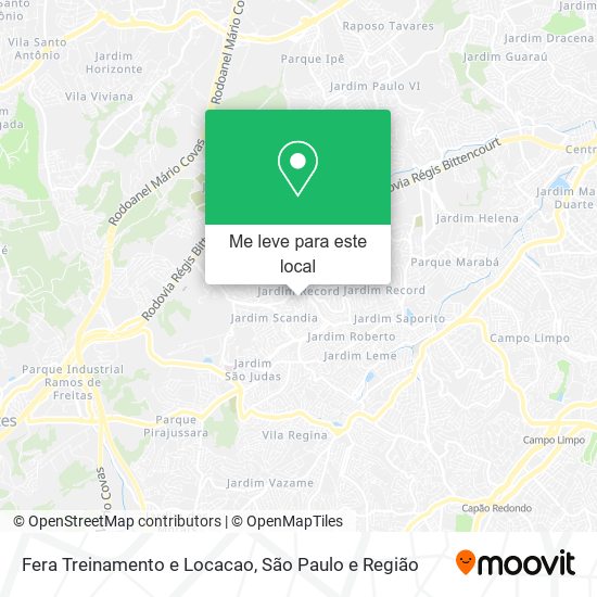 Fera Treinamento e Locacao mapa