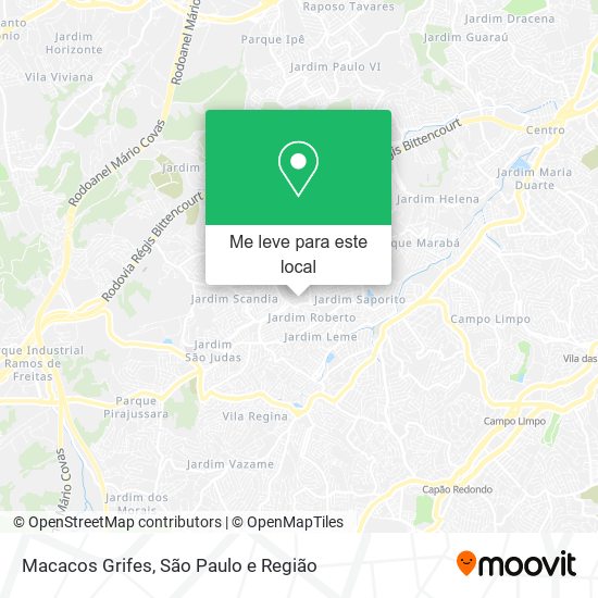 Macacos Grifes mapa