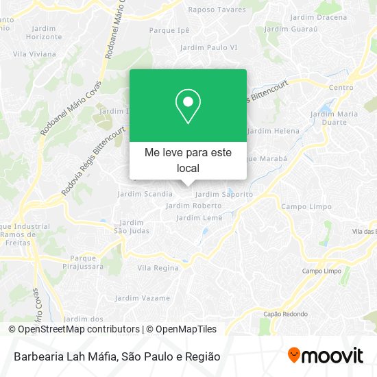 Barbearia Lah Máfia mapa