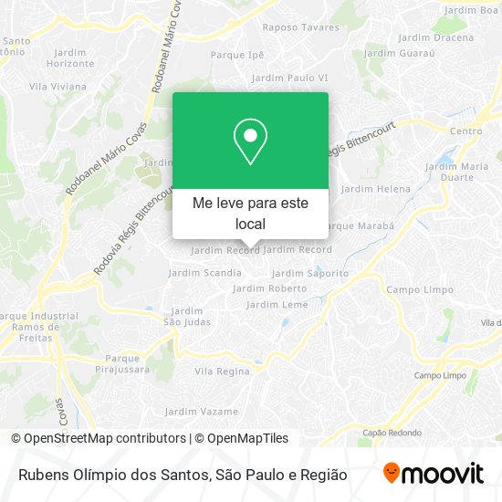 Rubens Olímpio dos Santos mapa