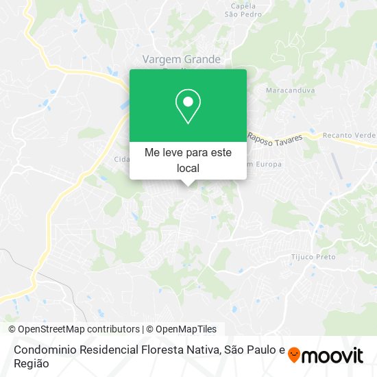 Condominio Residencial Floresta Nativa mapa