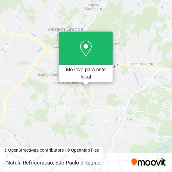 Natula Refrigeração mapa
