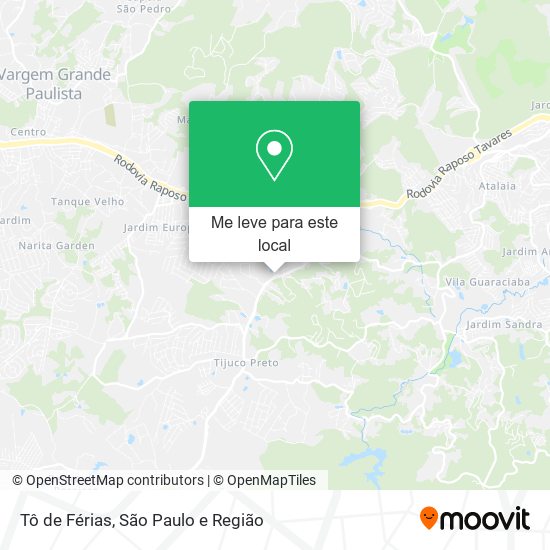 Tô de Férias mapa