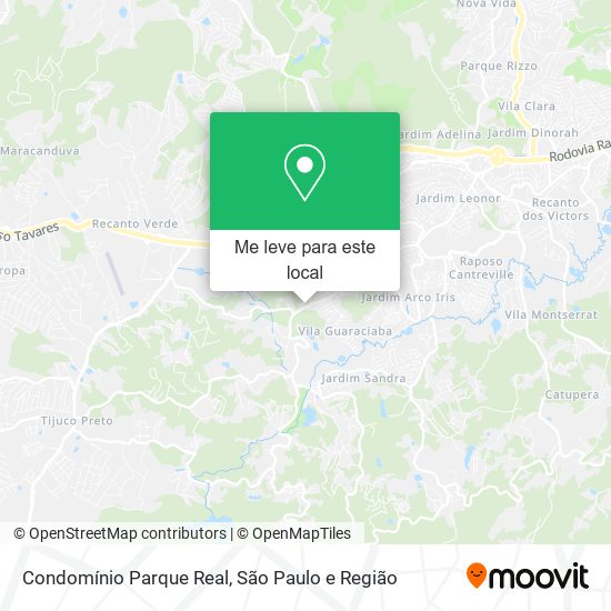 Condomínio Parque Real mapa