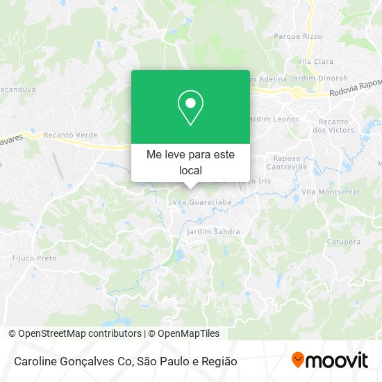 Caroline Gonçalves Co mapa