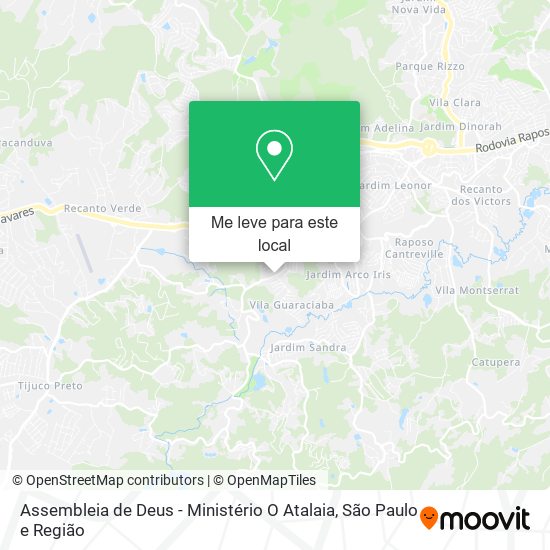 Assembleia de Deus - Ministério O Atalaia mapa