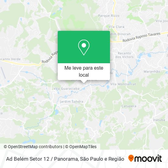 Ad Belém Setor 12 / Panorama mapa