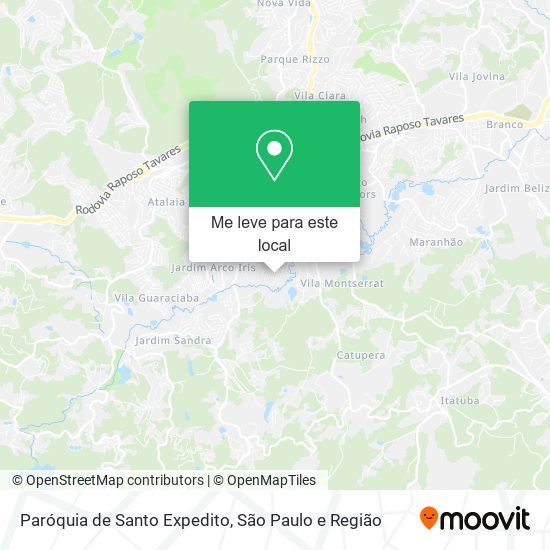 Paróquia de Santo Expedito mapa