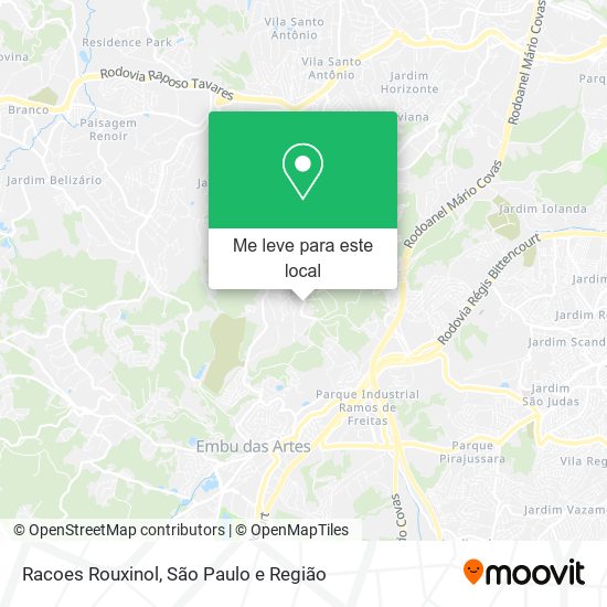 Racoes Rouxinol mapa