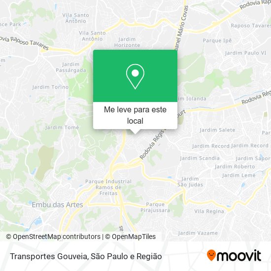 Transportes Gouveia mapa